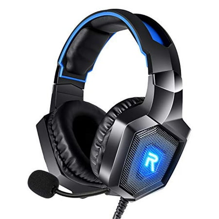 RUNMUS Stereo Gaming Headset for PS4, Xbox One, Nintendo Switch, PC, PS3, Mac, Laptop, Over Ear Headphones PS4 Headset Xbox