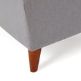 thumbnail image 5 of Noble House Haden Rectangular Fabric Storage Ottoman, Light Grey, 5 of 8