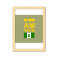 thumbnail image 1 of Cuadro de madera decorativa A4 Soy de la isla de Norfolk Unbranded, 1 of 3