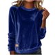 thumbnail image 2 of Karight Vintage Corduroy Shirts for Women Spring Fall Long Sleeve Crew Neck Top Casual Classic Fit Comfy Trendy Basic Pullovers, 2 of 5
