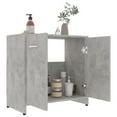 thumbnail image 3 of vidaXL Bathroom Cabinet Concrete Gray 23.6"x13"x22.8" Chipboard, 3 of 4