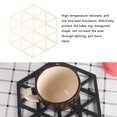 thumbnail image 4 of Anti Scalding Plastic Dinner Mat Tea Cup Pot Pad Heat Resistant Geometric Hollow Coaster Triangular, 4 of 7