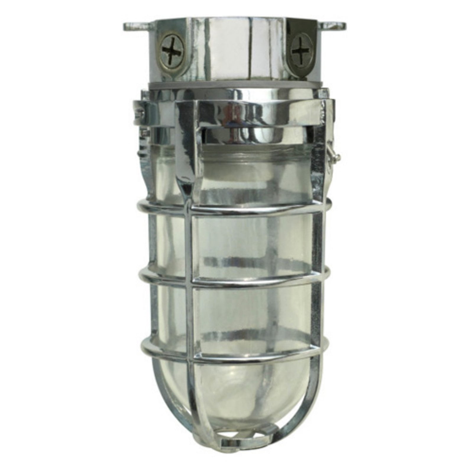 Woods L1706CH Vandal Resistant 150W Incandescent Security Light, Ceiling Mount, Chrome