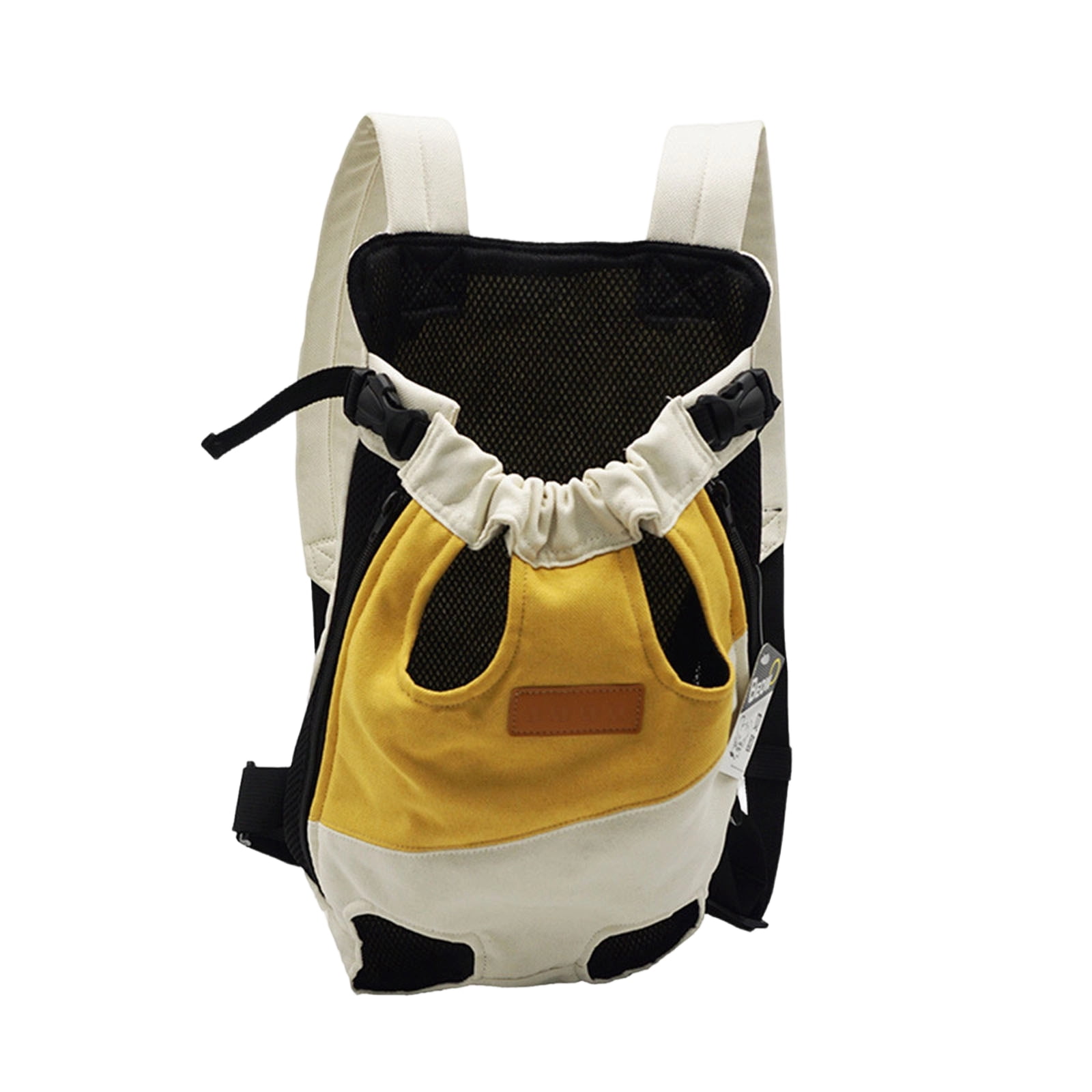 Portable 4 Point Pet Carrier Backpack for Small Medium Dogs Cats, Front Chest Carrier Backpack, Breathable Adjustable Single & Double Shoulder Pet Bag for Outdoor Travel Walking Hiking