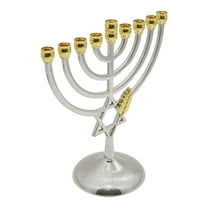 Zeiwohndc Traditional Hanukkah Menorah 9 Branch Candlestick Candle Holder for New Year