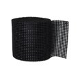 thumbnail image 4 of EeaseCA Sparkling Rhinestone Diamond Ribbon Mesh Roll for Wedding Cakes Birthday Party Decor Baby Shower Events and Arts and Crafts Projects 1 Yard x 4.7" (Black), 4 of 5