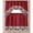 Burgundy, variant on Elephant Embroidered Kitchen Curtain Set, Taupe, Swag 60x36, 30x36 Inches