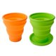 thumbnail image 1 of Vaso de agua plegable de silicona suave con tapa retráctil Mini cinturón portátil para turistas, hoteles, vasos de agua de silicona para exteriores, 1 of 1