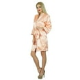 thumbnail image 5 of Bimba Women Short Satin Robe Getting Ready Bride Bridesmaid Robes Coverup Gift, 5 of 6