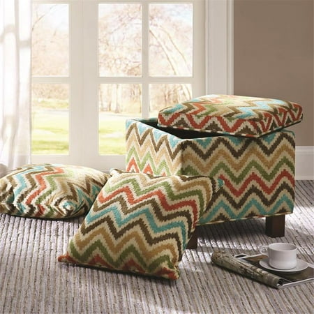 UPC 675716594312 product image for Madison Park Shelley Square Storage Ottoman with Pillows | upcitemdb.com