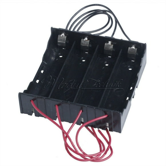 XZNGL 3.7V 18650 Rechargeable Battery for 4X 18650 Rechargeable Battery Plastic Battery Holder Storage Box Case
