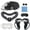 black, variant on YOPTOP VR Headset Black VR Glasses with Handle High-End Silicone VR Accessories White,red