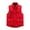 Red, variant on MELDVDIB Mens Zip-Up Quilt Puffer Vest Coats Solid Color Sleeveless Stand Collar Jackets Thickened Warm Padded Outwear with Pockets