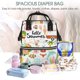 thumbnail image 5 of Disketp Hello Summer Mochila de Pañales de Gran Capacidad con Múltiples Bolsillos, Mochila de Viaje Multifuncional para Bebé, Unisex, Moderna y Resistente, 5 of 6