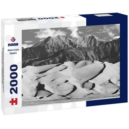 Noah Jigsaw Puzzle Panoramic photopgraph of Great Sand Dunes National Park in Colorado in black white 2000 pieces
