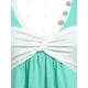 thumbnail image 3 of Tallas grandes Two Tone Botones frontados Camiseta Rosegal  Camisetas tallas grandes, 3 of 5
