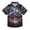 Colorful City Building and Moon, variant on Small Short Sleeve Button Down Shirts Colorful City Building and Moon Casual Shirt 3-10 Years