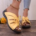 thumbnail image 6 of Women's Sandals,Wedge Sandals,Walking Sandals Women,Summer Shoes for Women,Cute Sandals for Women,Women's Color Flat Bottomed Casual Beach Shoes, Sandals, Women's Shoes,Yellow,10.5, 6 of 6