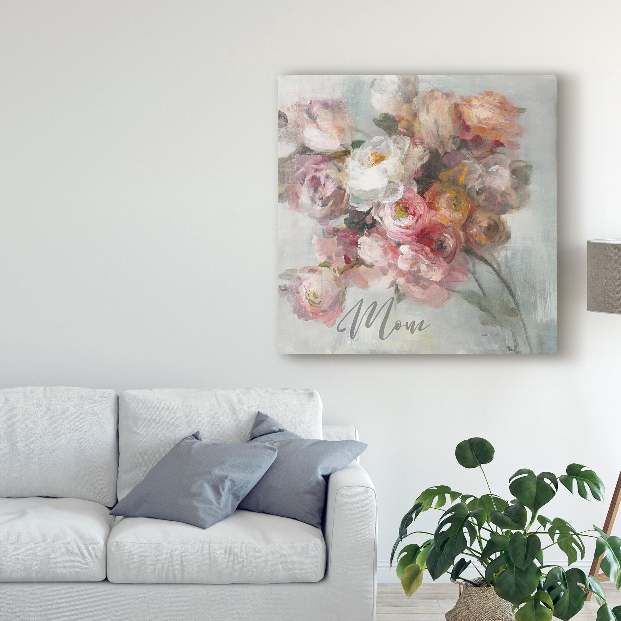 Trademark Fine Art 'Blush Bouquet Mom' Canvas Art by Danhui Nai