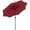 Red Wine, variant on Outsunny 9ft Solar Patio Umbrella with LED Lights Tilt Canopy, Black