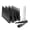 32pcs Black, variant on 14x1.5 Spike Wheel Lug Nuts, 24pcs M14x1.5 Closed End Spike Lug Nut for Silverado 1500, Sierra 1500, F150, Black Conical Bulge Seat with 1 Socket Key