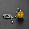 thumbnail image 5 of Uxcell Ceiling Fan Pull Chain Extension Ice Cracked Ball Light Lighting Accessories Pendant 2Pcs Amber, 5 of 6