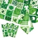 thumbnail image 4 of Fiudx Mantel Del Día de San Patricio, Diseño de Trébol, Material Resistente Al Desgarro, Fácil de Limpiar, Ideal para Fiestas y Reuniones Familiares, Decoración Irlandesa Festiva, Tamaño Generoso par, 4 of 7