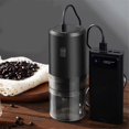 thumbnail image 3 of Electric Coffee Grinder Electric Bean Grinder Coffee Machine Portable Home Rechargeable Grinder Kitchen Tool(Black), 3 of 5
