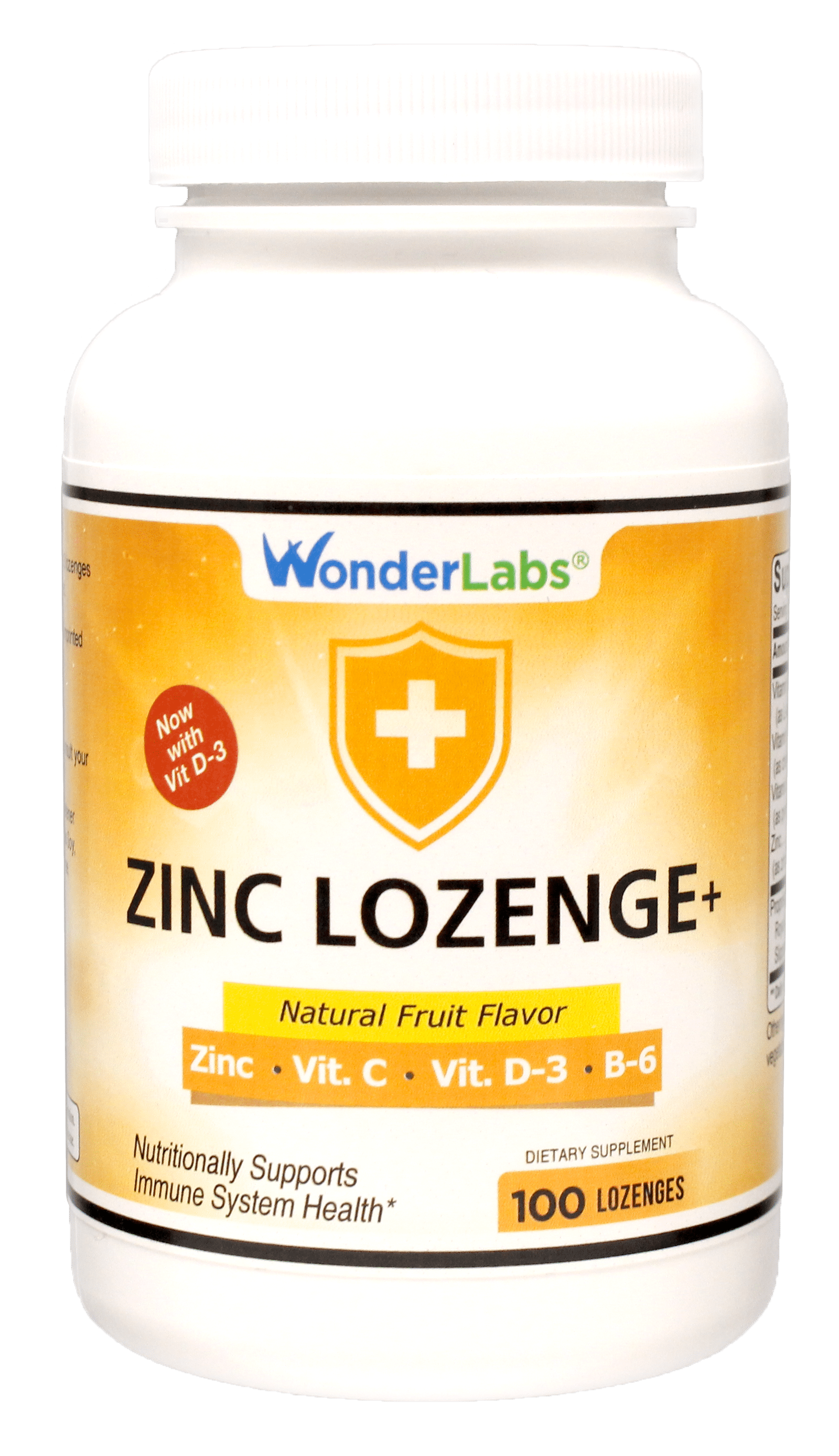 leider uitblinken vallei Zinc Lozenges with Vitamin C and D3 for a Healthy Immune System from  Wonderlabs -100 Lozenges - Walmart.com