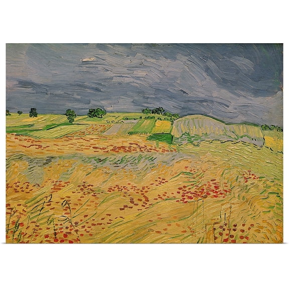 Great BIG Canvas | Rolled Vincent (1853-1890) van Gogh Poster Print entitled Plain at Auvers, 1890
