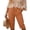 Orange(Fashion), variant on ZHYou Womens Straight Leg Capris Pants Lightweight Elastic Waist Drawstring Casual Cropped Trousers with Pockets Pink L