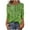 Green, variant on ZQUUVOU Women's T-Shirt Printed Button 3/4 Sleeve Henley Crew Neck Casual Loose Blous Blue (XL)