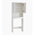 thumbnail image 6 of Home Over The Toilet Storage Cabinet, Bathroom Shelf Over Toilet, Bathroom Storage Cabinet Organizer, White, 6 of 7