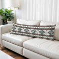 thumbnail image 2 of Turquoise Red Boho Body Pillow Covers 20"x60", Southwestern Ethnic Aztec Retro Geometric Soft Brushed Breathable Throw Pillow Covers, Pillowcase with Zipper for Couch Sofa Bedroom Living Room, 2 of 9