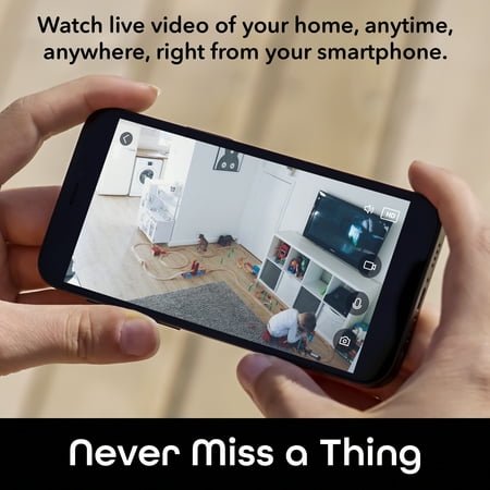 Geeni Aware 1080p Indoor Smart Home Security Camera with 2-Way Talk, Night Vision and Motion Alerts, Works with Alexa and Google Assistant, No Hub Required, White (2 Pack)