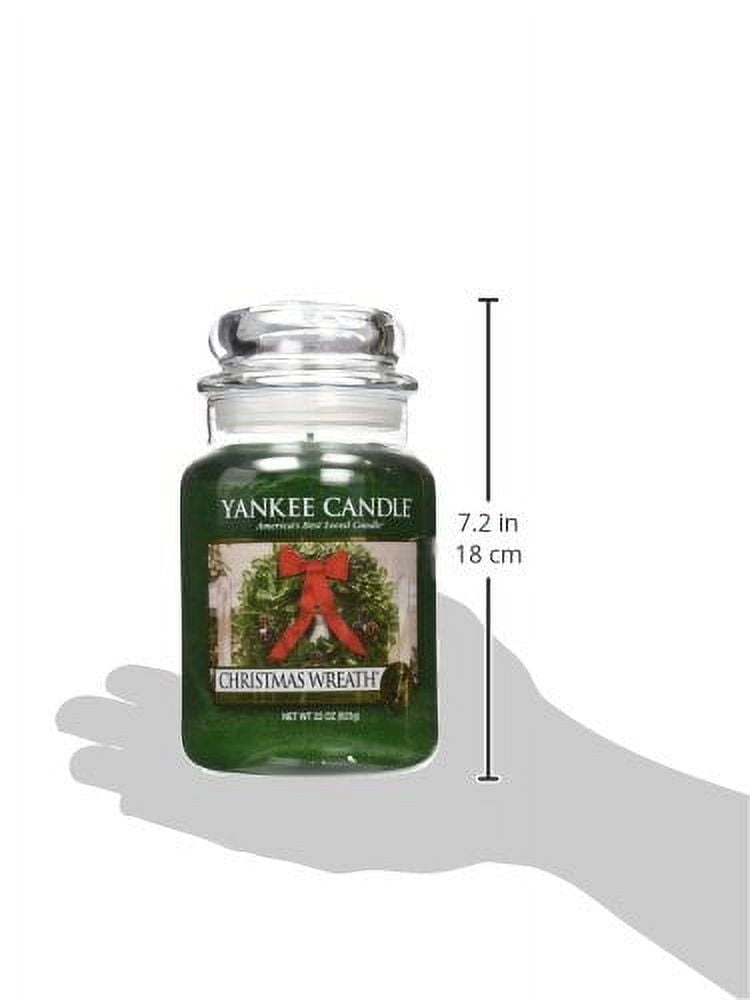 Yankee Candle Company Christmas Wreath Large Jar Candle,Green
