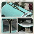 thumbnail image 2 of GVN 39" Portable Soft 2 Sided Pet Cat Carrier with Divider, Two Compartment, Soft Cushions, & Storage Bag, Green, 2 of 7