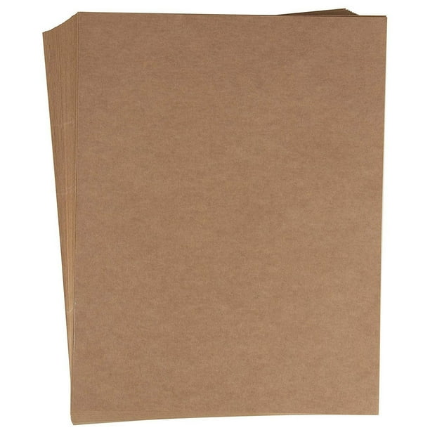 Full Sheet Kraft Brown Labels - 48-Sheet 8.5 x 11 Letter Size Stickers