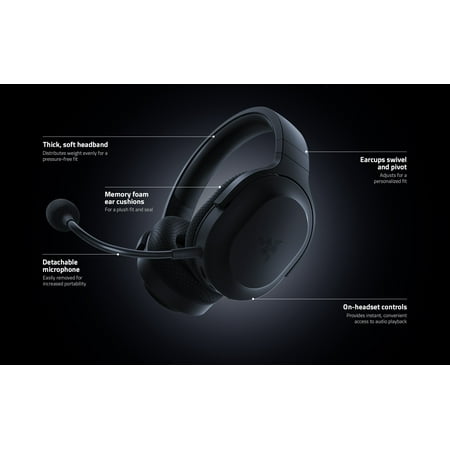 Razer - Barracuda X Wireless Stereo Gaming Headset for PC, PS4, PS5, Switch, and Android - Black