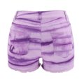 thumbnail image 3 of Sngxgn Womens Lightweight Shorts Casual Baggy Trendy Short Pants Elastic Waist Comfy Shorts(Purple,S), 3 of 4