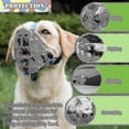 thumbnail image 4 of Bozal para perros, bozal de silicona con forma de canasta para perros pequeños, medianos y grandes, bozal de jaula suave que evita morder y masticar, permite beber y jadear, 4, camuflaje, 4 of 4