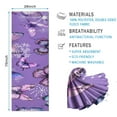 thumbnail image 2 of Purple Butterfly Flower Pattern Hot Yoga Mat Towel Non Slip for Hot Yoga - Quick-Drying Yoga Mat Cover with 4 Corner Pockets with Travel Bag - Hot Yoga Towel Non Slip 70"x26", 2 of 6
