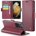 thumbnail image 1 of Samsung Galaxy S21 Ultra 5G Wallet Case with [RFID Blocking] Card Holder Magnetic Kickstand,Soft Leather Flip Protective Case Wallet for Samsung Galaxy S21 Ultra 5G 6.8 Inch, 1 of 6
