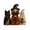 StyleD, variant on Halloween Black Cat Vintage Tabletop Decor, Retro Artwork Adds Warm Spooky Character, Halloween Mantel Decoration for Shelf Table Party
