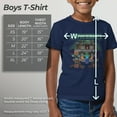 thumbnail image 5 of Boy's Minecraft Halloween Creeper Haunted House  Graphic Tee Navy Blue X Small, 5 of 9