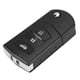thumbnail image 5 of Funda con llave abatible ANGGREK para MAZDA 2 3 5 6 RX8 MX5 negro 3 botones, 5 of 7