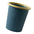 thumbnail image 4 of Trash Bin Plastic Exquisite Modern Garbage Container Can for Bathroom Kitchen Living Room Large Dark Blue, 4 of 5