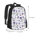 thumbnail image 3 of Daiia Lavender Bicycle Backpack for Men and Women -Durable Backpack Large Capacity, Water-Resistant Bag with Adjustable Straps and Laptop Compartment, 3 of 9
