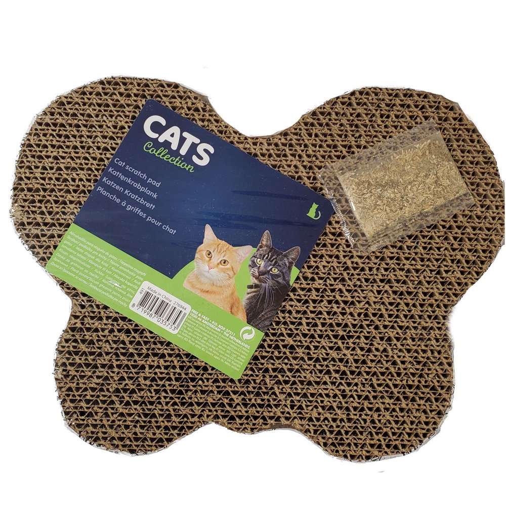 Butterfly Corrugated Cardboard Scratch Pad Cat Scratching Toy New