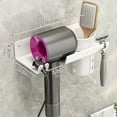 thumbnail image 6 of Joernso Universal Hair Dryer Holder Wall Mount Blow Dryer Hanger with Cord Organizer Self Adhesive Hair Care Tool Rack for Bathroom Cabinet, 6 of 8